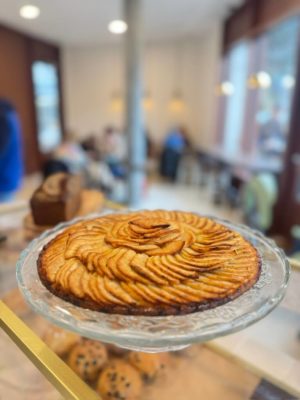 Tarte aux pommes bio, sans gluten et sans lactose, 6 personnes, Piaf Gluten Free Genève